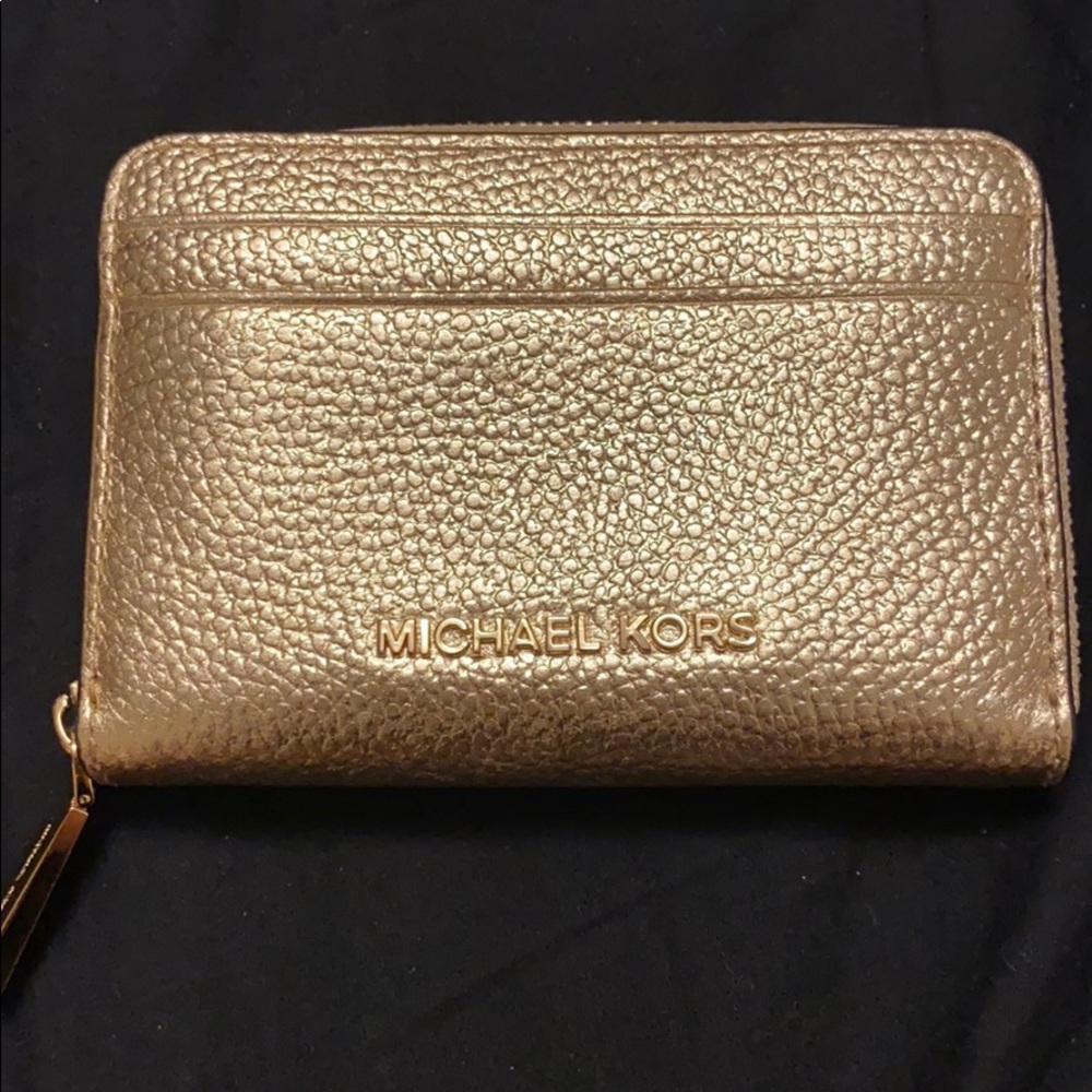 Gold Michael Kors Wallet